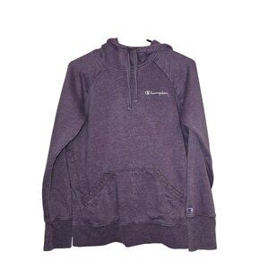 Champion Womens Heathered Purple Hoodie S Authentic Athleticwear Front Pouch